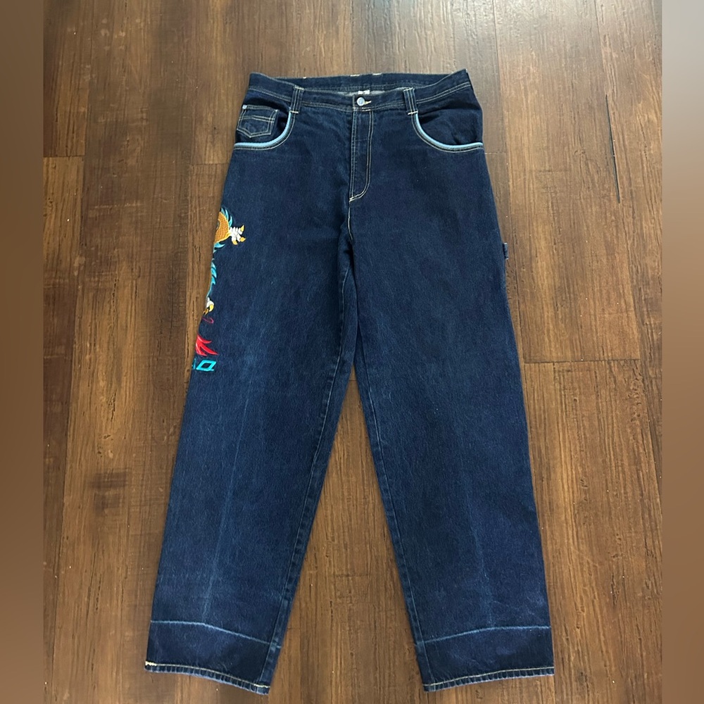 Y2K Embroidered Jeans